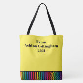 猫と犬の覗き先生トート – 後ろを見て! トートバッグ (裏面)