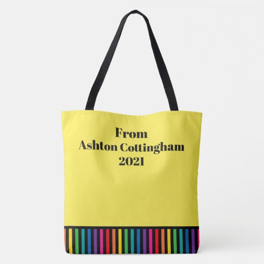 猫と犬の覗き先生トート – 後ろを見て! トートバッグ (裏面)