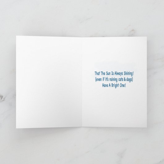 猫と犬の誕生日カード シーズンカード (内部)