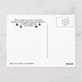 猫と犬の里親募集バス ポストカード (裏面)