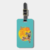 猫と犬は生き生きとしている! ラゲッジタグ (正面縦)