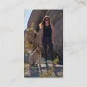 猫と犬ペットシッタードッグウォーカー写真 名刺 (裏面)