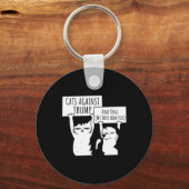 猫と犬 キーホルダー (正面)