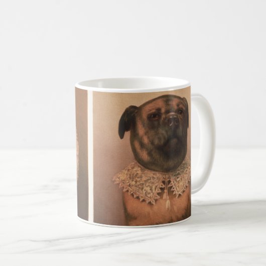 猫と犬 コーヒーマグカップ (正面右)