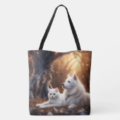 猫と犬 トートバッグ (裏面)
