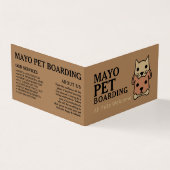 猫と犬、ペットの搭乗詳細 名刺 (外部)