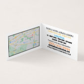 猫と犬、ペットの養子縁組の詳細 名刺 (内部)