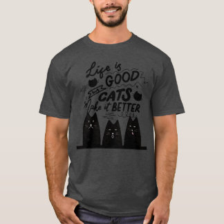 猫と猫との暮らしを良くする Tシャツ