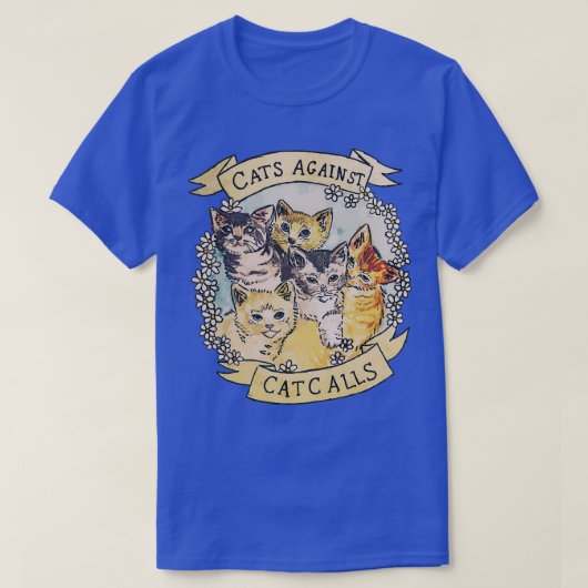猫と猫のオリジナル必須Tシャツ Tシャツ (デザイン正面)