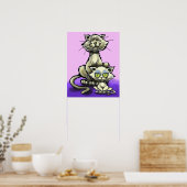 猫と猫のポスター ポスター (キッチン)