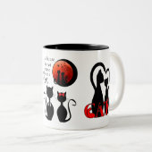 猫と猫の家 ツートーンマグカップ (正面右)