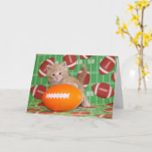 猫と猫の日カッコいいのカード カード (黄色い花)