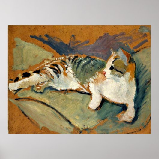 猫と猫の枕|過去記事 ポスター (正面)