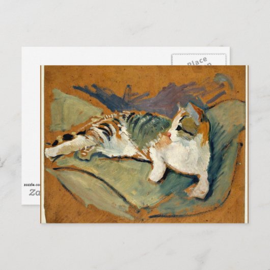 猫と猫の枕|過去記事 ポストカード (正面/裏面)