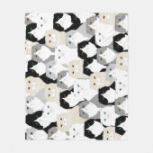 猫と猫フリースブランケット フリースブランケット (正面)