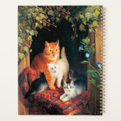 猫と猫素晴らしの絵画アート プランナー手帳 (裏面)