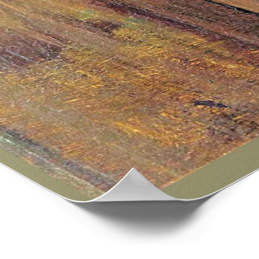 猫と猫素晴らしの絵画アート ポスター (角)