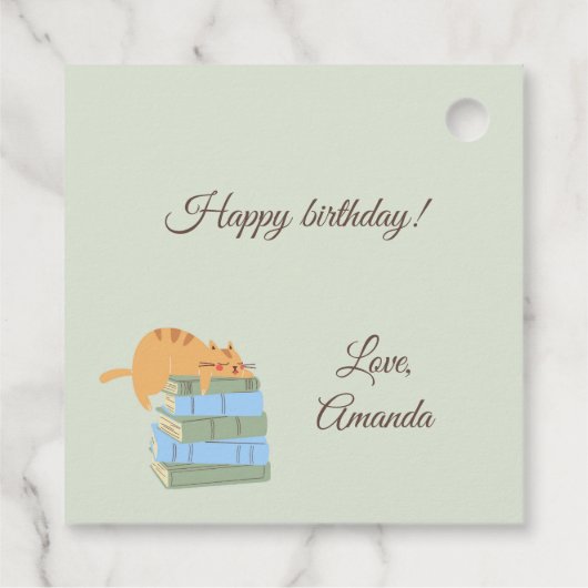 猫と猫 フェイバータグ (裏面)