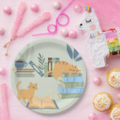 猫と猫 ペーパープレート (パーティー)