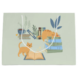 猫と猫 ラージペーパーバッグ