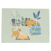 猫と猫 ラージペーパーバッグ (裏面)