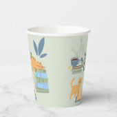 猫と猫 紙コップ (左)