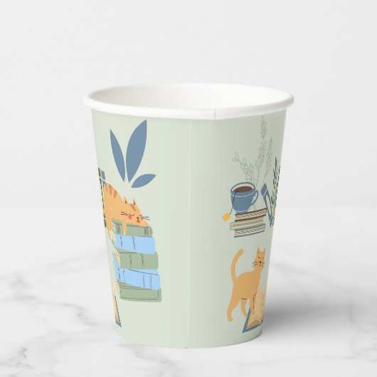 猫と猫 紙コップ (右)