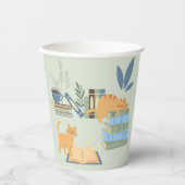 猫と猫 紙コップ (正面)