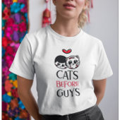 猫と猫 Tシャツ
