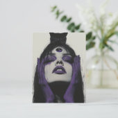 猫と目の合う人 ポストカード (スタンド正面)