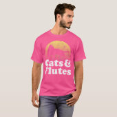 猫と笛 Tシャツ (正面フル)