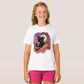 猫と箒Tシャツ Tシャツ (正面フル)