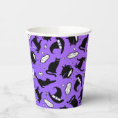 猫と結晶と釜紙カップ 紙コップ (左)