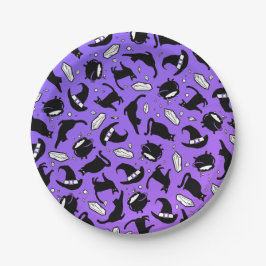 猫と結晶と釜 – 紙プレート ペーパープレート