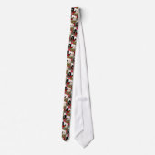 猫と美人、月岡芳年 , Yoshitoshi ネクタイ (裏面)
