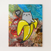 猫と色 ジグソーパズル (縦)