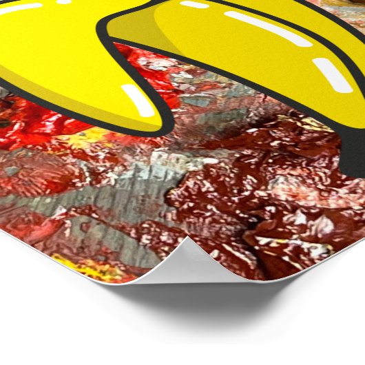 猫と色 ポスター (角)