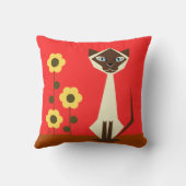 猫と花 クッション (裏面)