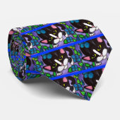 猫と花 ネクタイ (ロール)