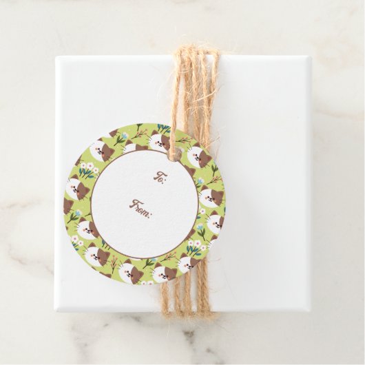 猫と花 フェイバータグ (インサイチュ)