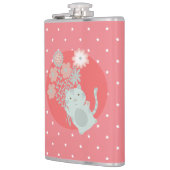 猫と花 フラスク (左)