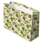 猫と花 ラージペーパーバッグ (裏面アングル)