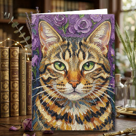 猫と花 | 誕生日おめでとう カード