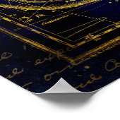 猫と蛇の星座ポスター ポスター (角)