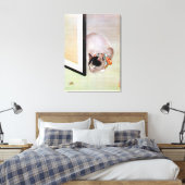 猫と蜘蛛,東皐猫とクモ，東湖 キャンバスプリント (インサイチュ (寝室))