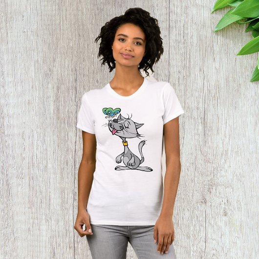猫と蝶はTシャツを巻く Tシャツ
