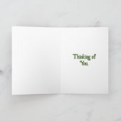 猫と蝶、あなたのことを想うカード カード (内部)