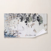 猫と蝶、徐区（朱淮連） バスタオルセット (ハンドタオル)