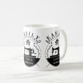 猫と裁縫に夢中になりがち コーヒーマグカップ (正面右)