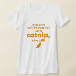 "猫と話そう..." Tシャツ